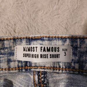 Almost Famous Super High Rise Denim Shorts